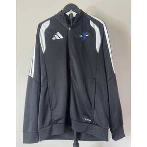 Adidas ClimaCool Track Jacket Men’s Large Black Full Zip Athletic Soccer Warm Up